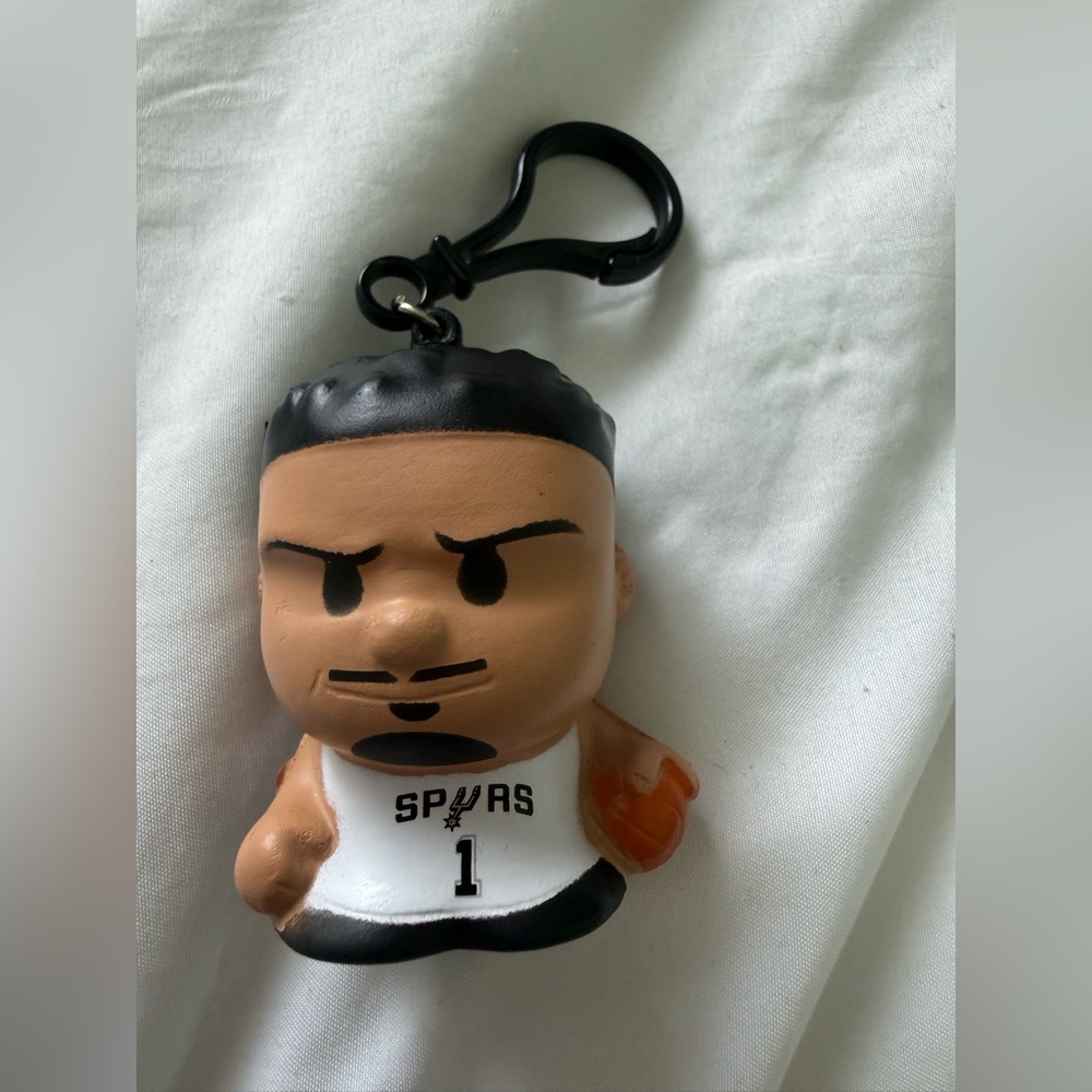 NBA Basketball San Antonio Spurs Victor Wembanyama Sqeezemate Keychain